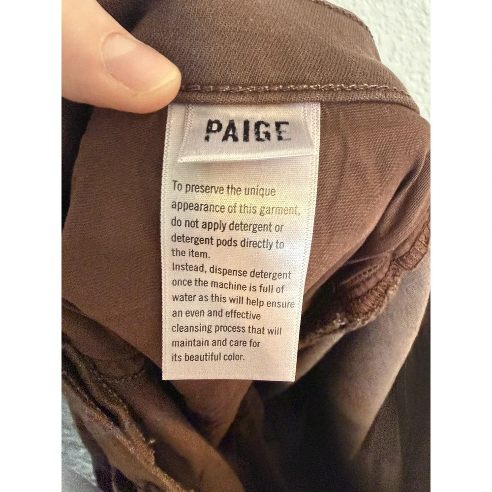 Paige Federal Pants Mens 30 Brown Stretch Chino Casual Designer 30x33